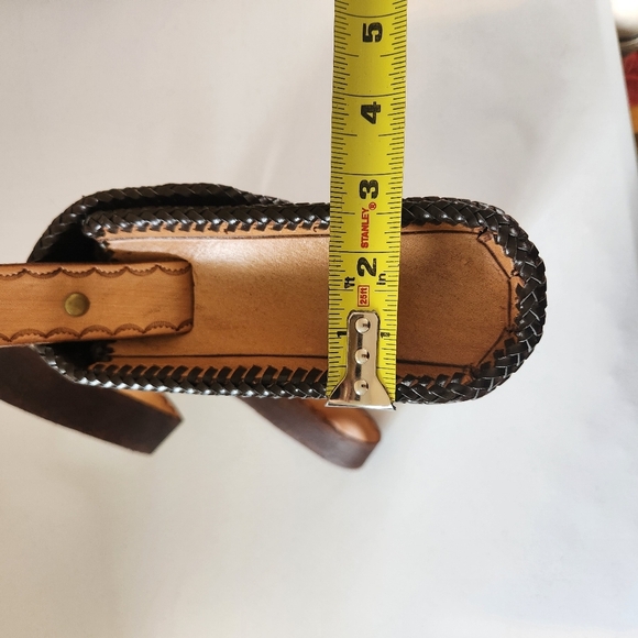 Vintage 1970s Ostrich Tooled Floral Leather Shoulder Bag Purse Boho Festival 70s - Picture 8 of 10